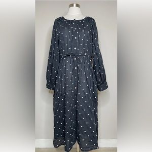 Lido Boho Pull string Longsleeve Dress. Size: M/L